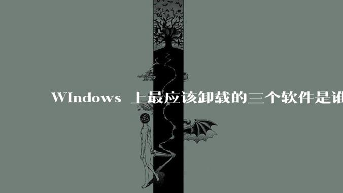 Windows 上最应该卸载的三个软件是谁？