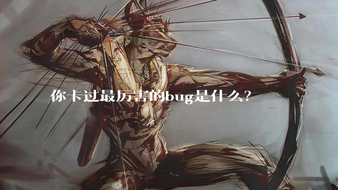 你卡过最厉害的bug是什么？